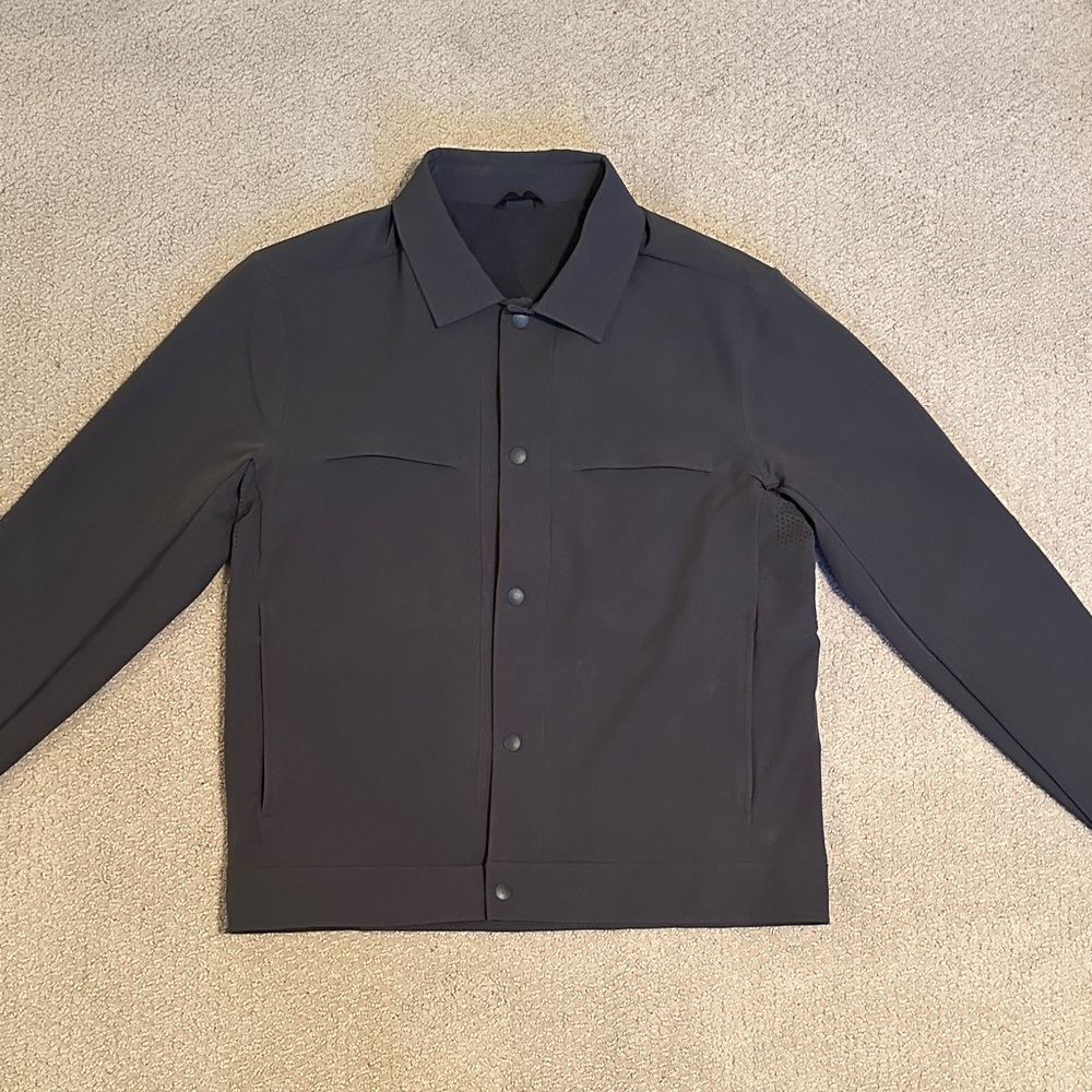 lululemon athletica Men’s Commission Jacket Dark Gray Shirt Jacket
